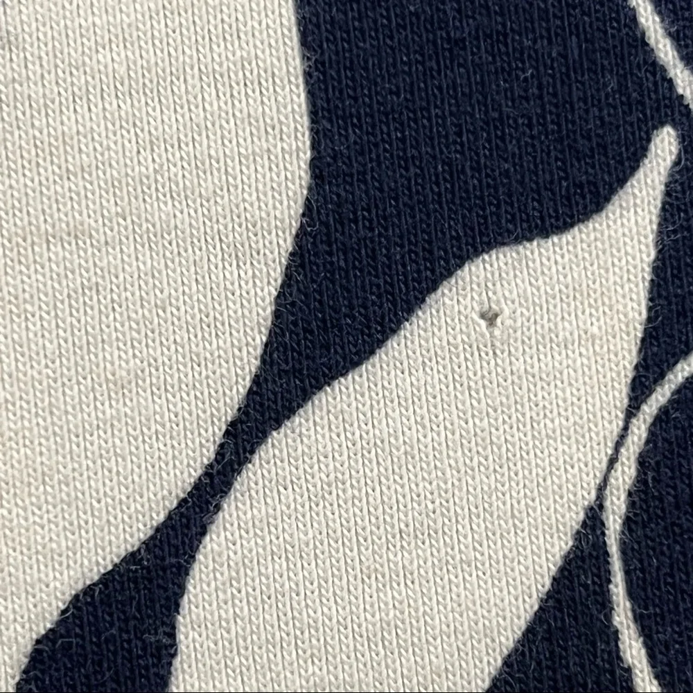 Chaps Navy & White Tropical Print Cotton T-Shirt Dress Size M, fits Smal… - Picture 11 of 12